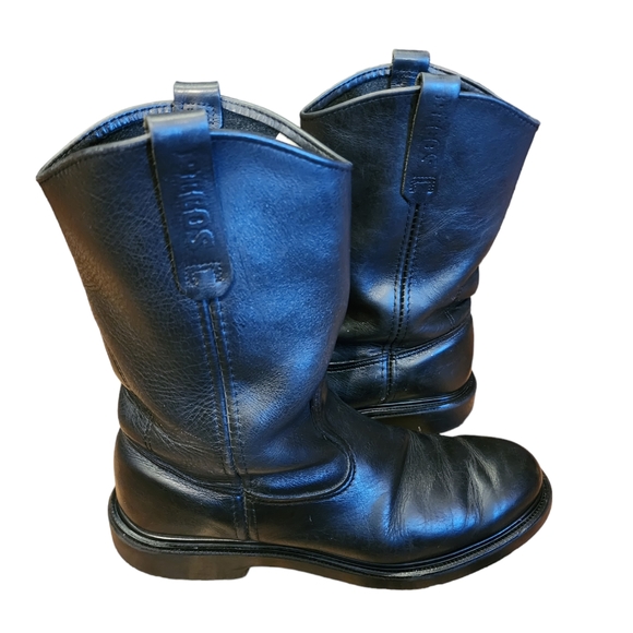 Red Wing Shoes Shoes Red Wing Pecos 143 Made In Usa Cowboy Work Boots Black Supersole Soft